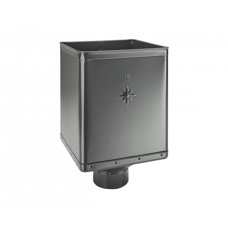 ALUMINUM SQUARE HOPPER LEADER HEAD - ECCENTRIC